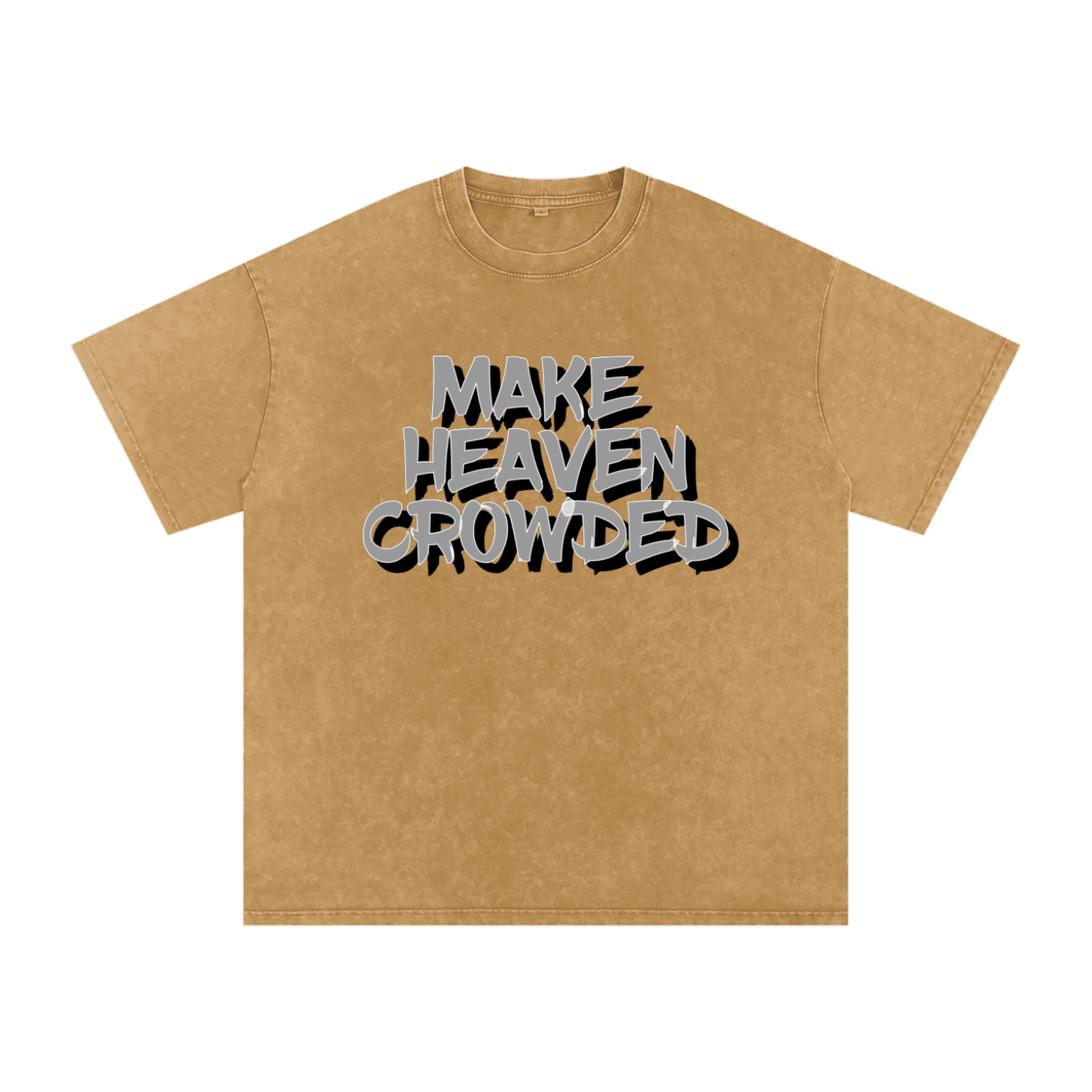 Snow Washed Oversized Cotton T-Shirt