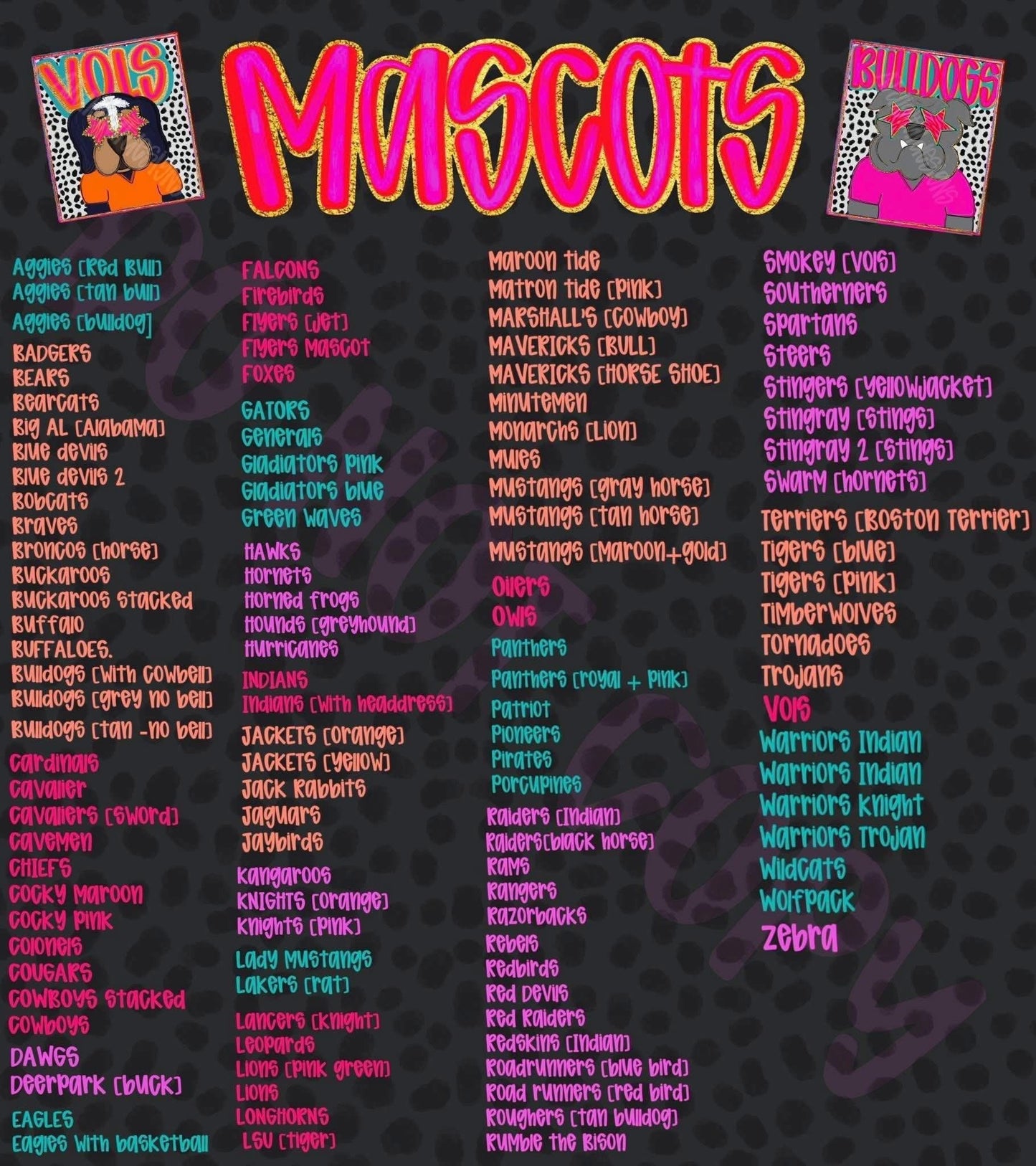 Mascot shirts ๐