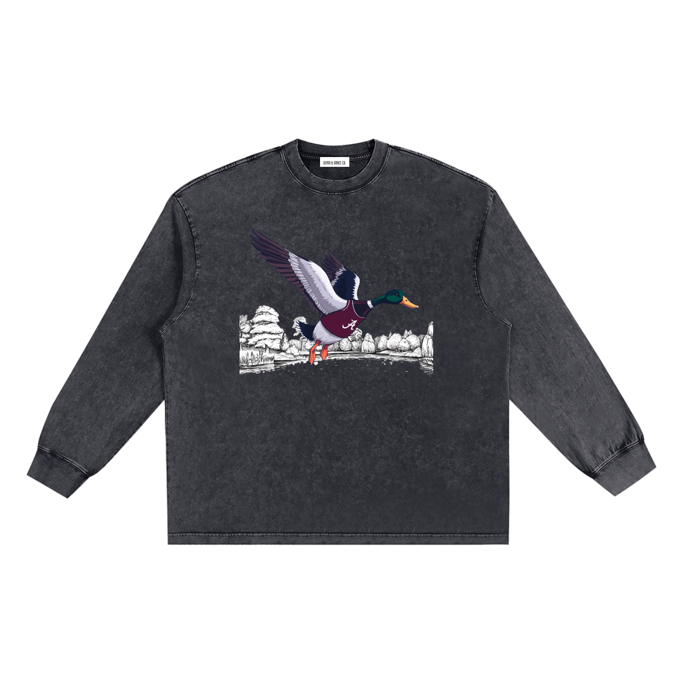 Snow Washed Frayed Edge T-Shirt