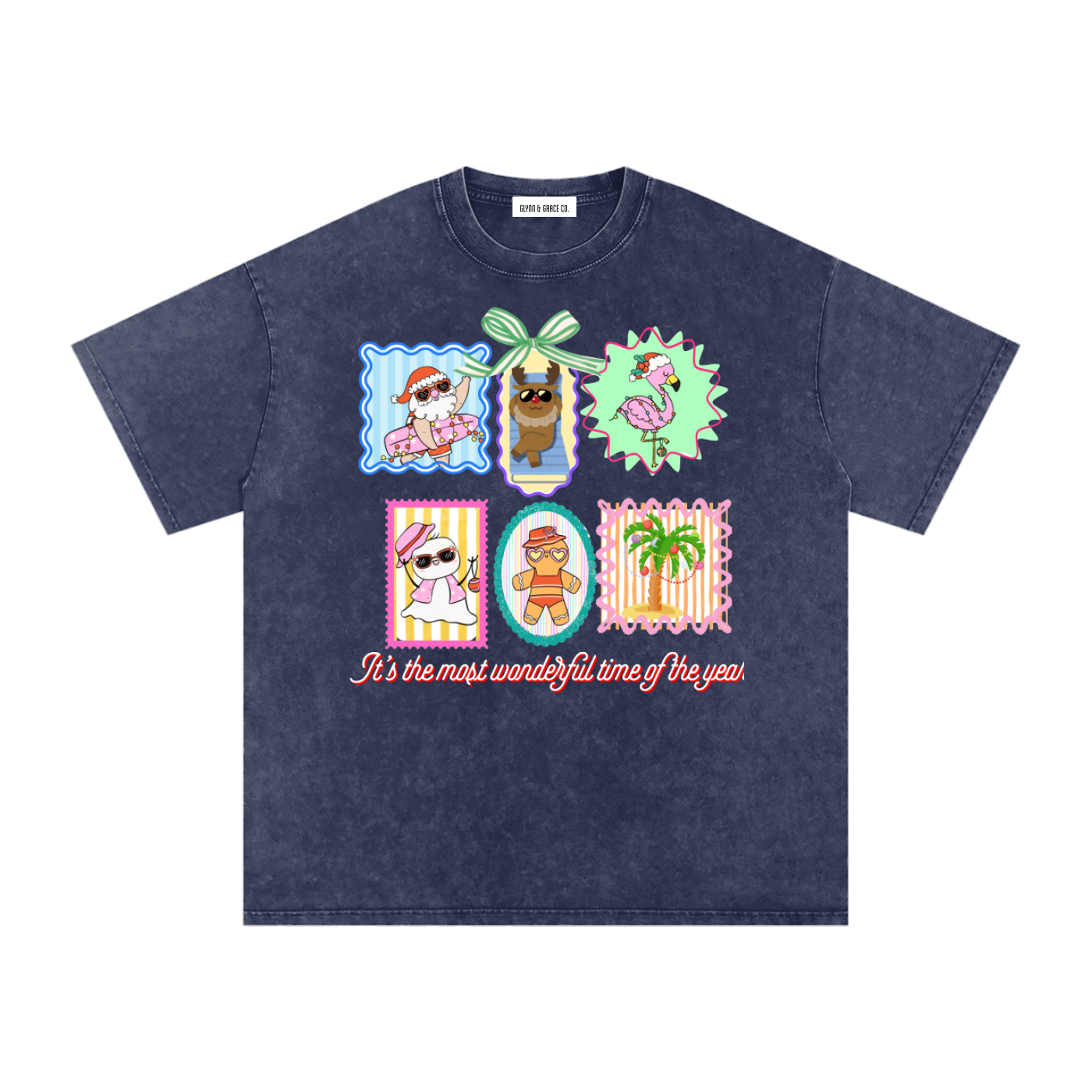 Snow Washed Oversized Cotton T-Shirt