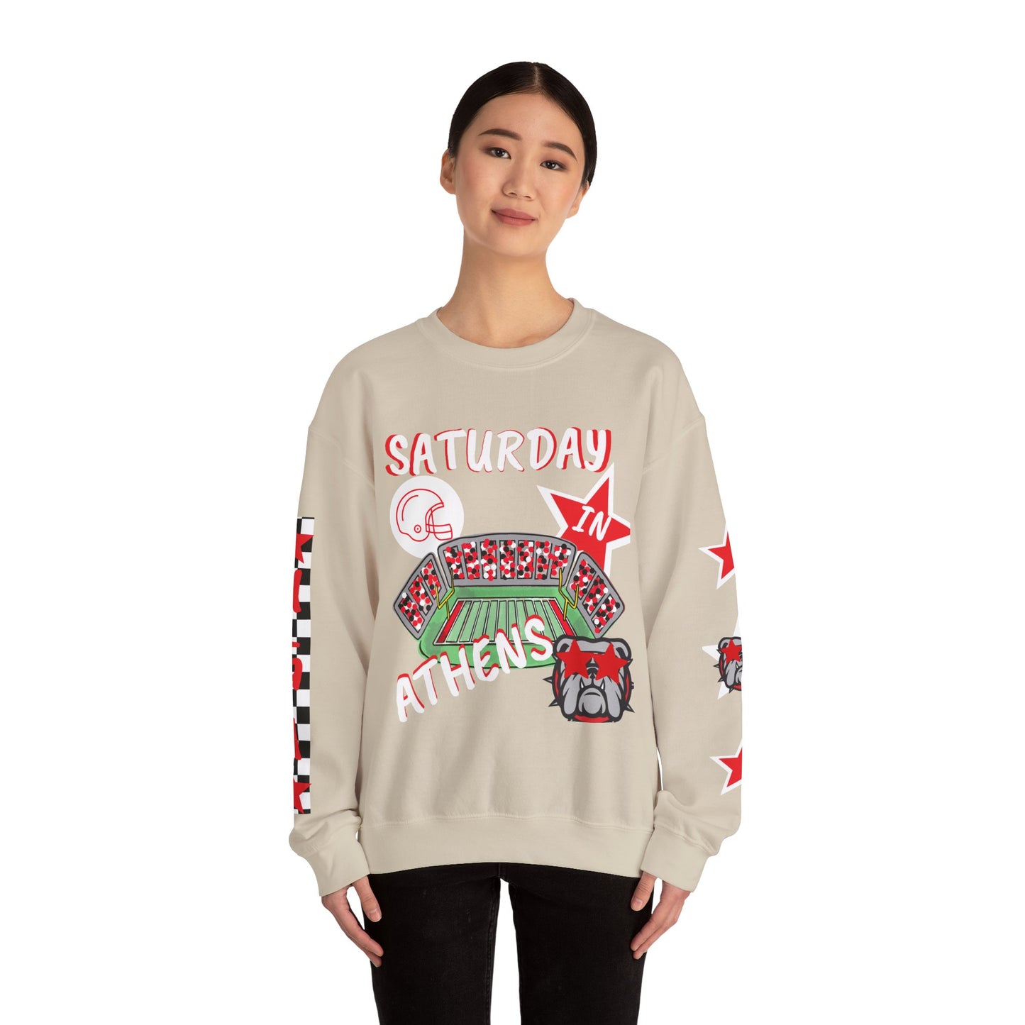 Athens Game Day Sweatshirt - Perfect for Fans, College Spirit Wear, Comfortable Streetwear, Tailgating, Gift for Sports Lovers