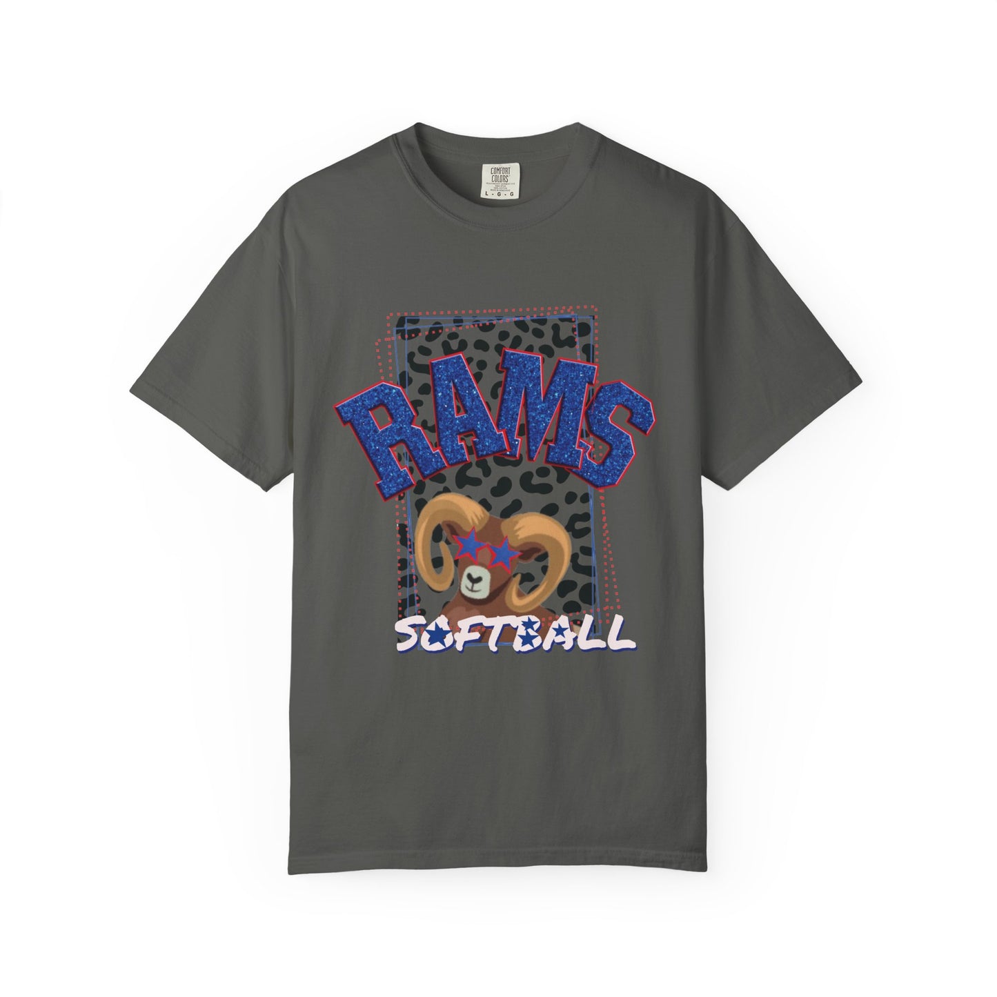 Unisex Softball Graphic T-Shirt - RAMS Design, Beach Outfits, Sports Fans, Team Events, Gifts for Athletes