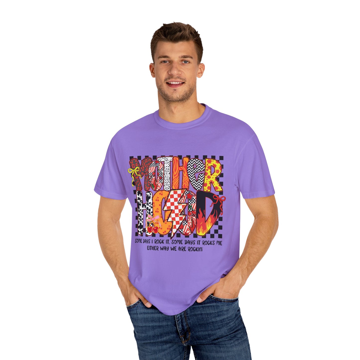 Vibrant Graphic Tee, Motherhood T-Shirt, Gift for New Moms, Casual Style, Unique Baby Shower Gift, Everyday Wear