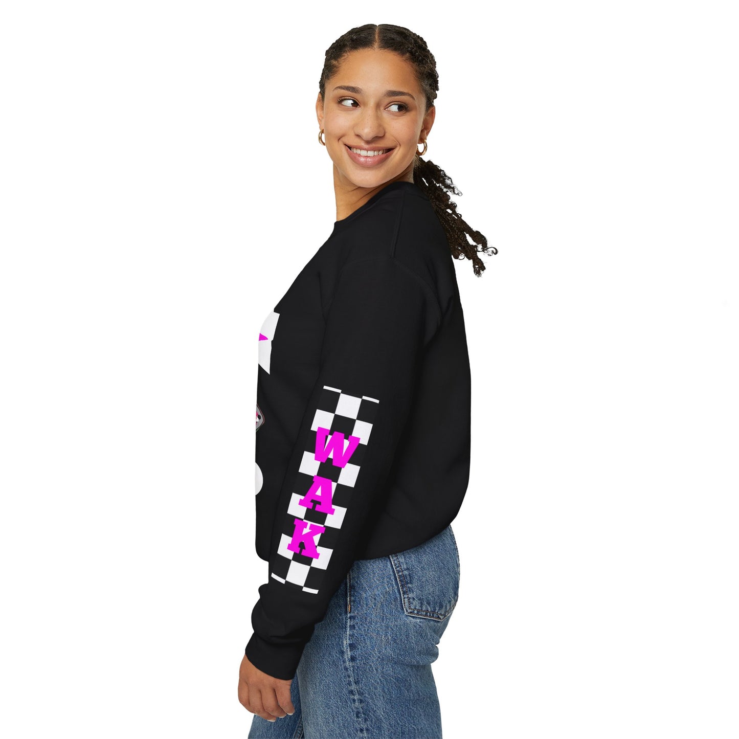 Pink Out Castle Crewneck Sweatshirt, Sportswear for Game Day, Awareness Event Apparel, Cozy Sweatshirt, Unisex Gift