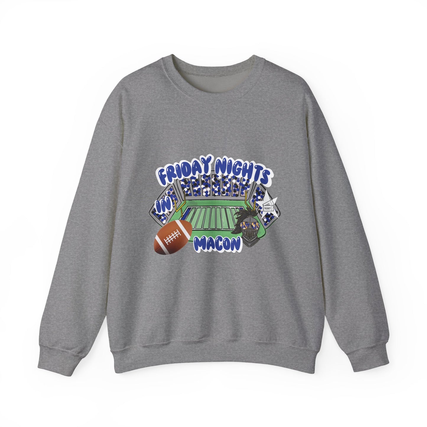 Macon Friday Nights Sweatshirt | Unisex Crewneck | Football Fan Gift | Cozy Casual Wear | Game Day Apparel | Fall Sports Fashion