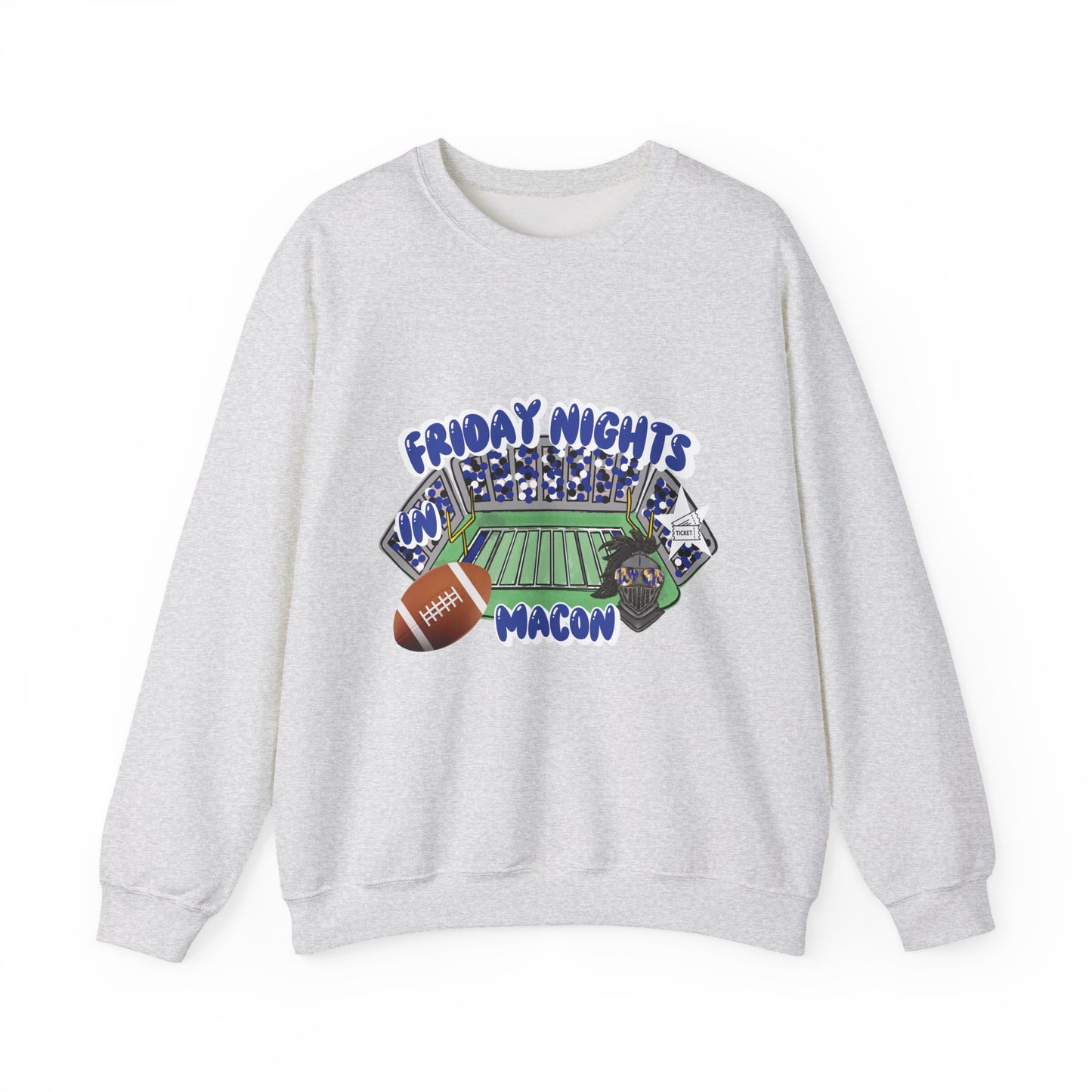 Macon Friday Nights Sweatshirt | Unisex Crewneck | Football Fan Gift | Cozy Casual Wear | Game Day Apparel | Fall Sports Fashion