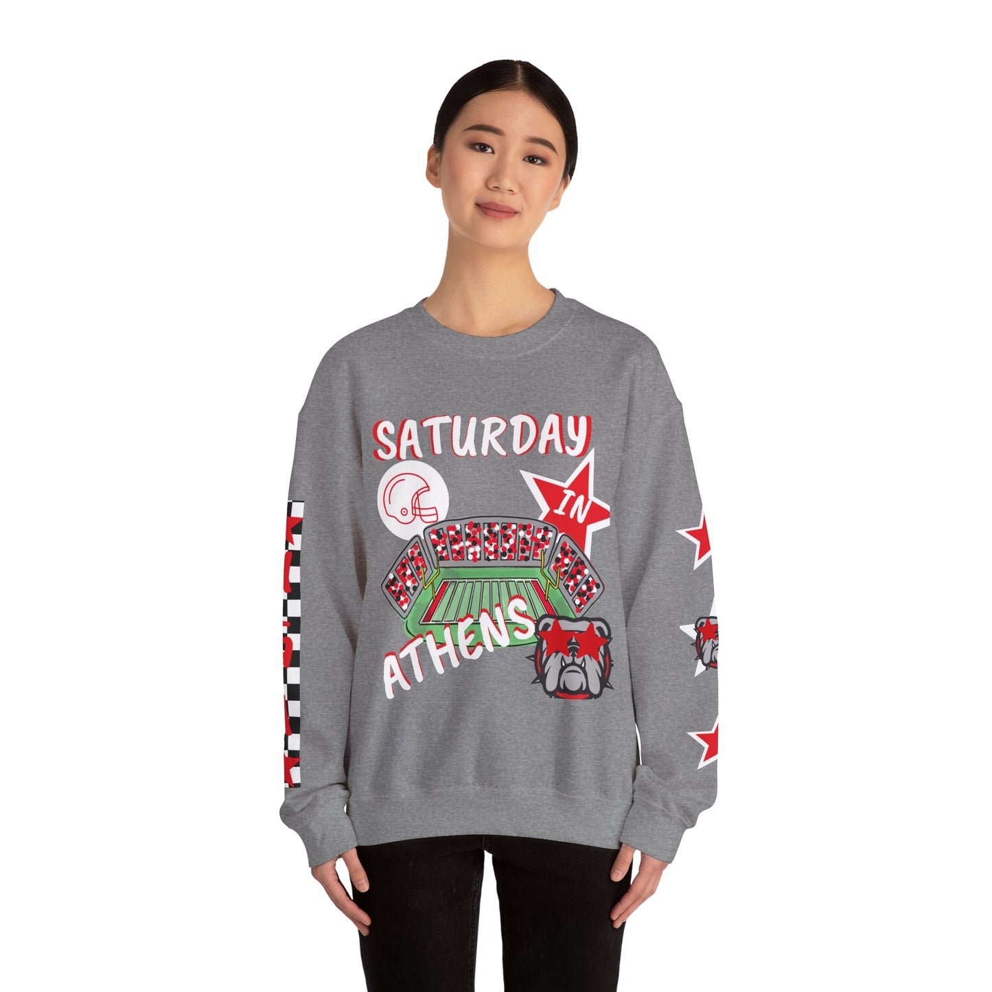 Athens Game Day Sweatshirt - Perfect for Fans, College Spirit Wear, Comfortable Streetwear, Tailgating, Gift for Sports Lovers