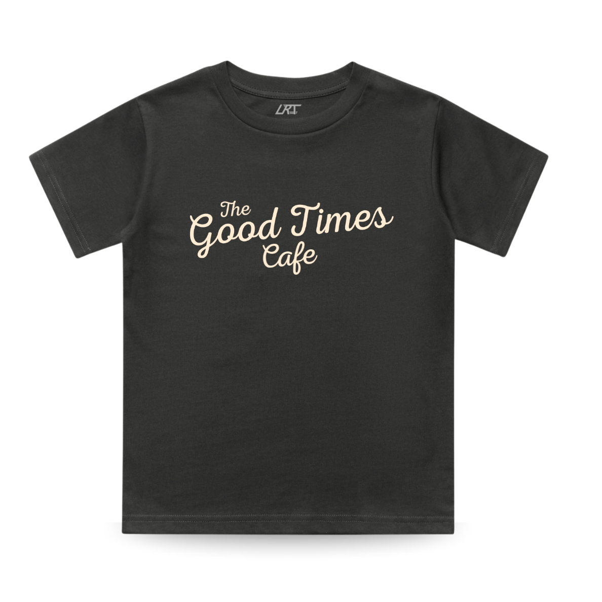 THE GOOD TIMES CAFE TEE - COAL