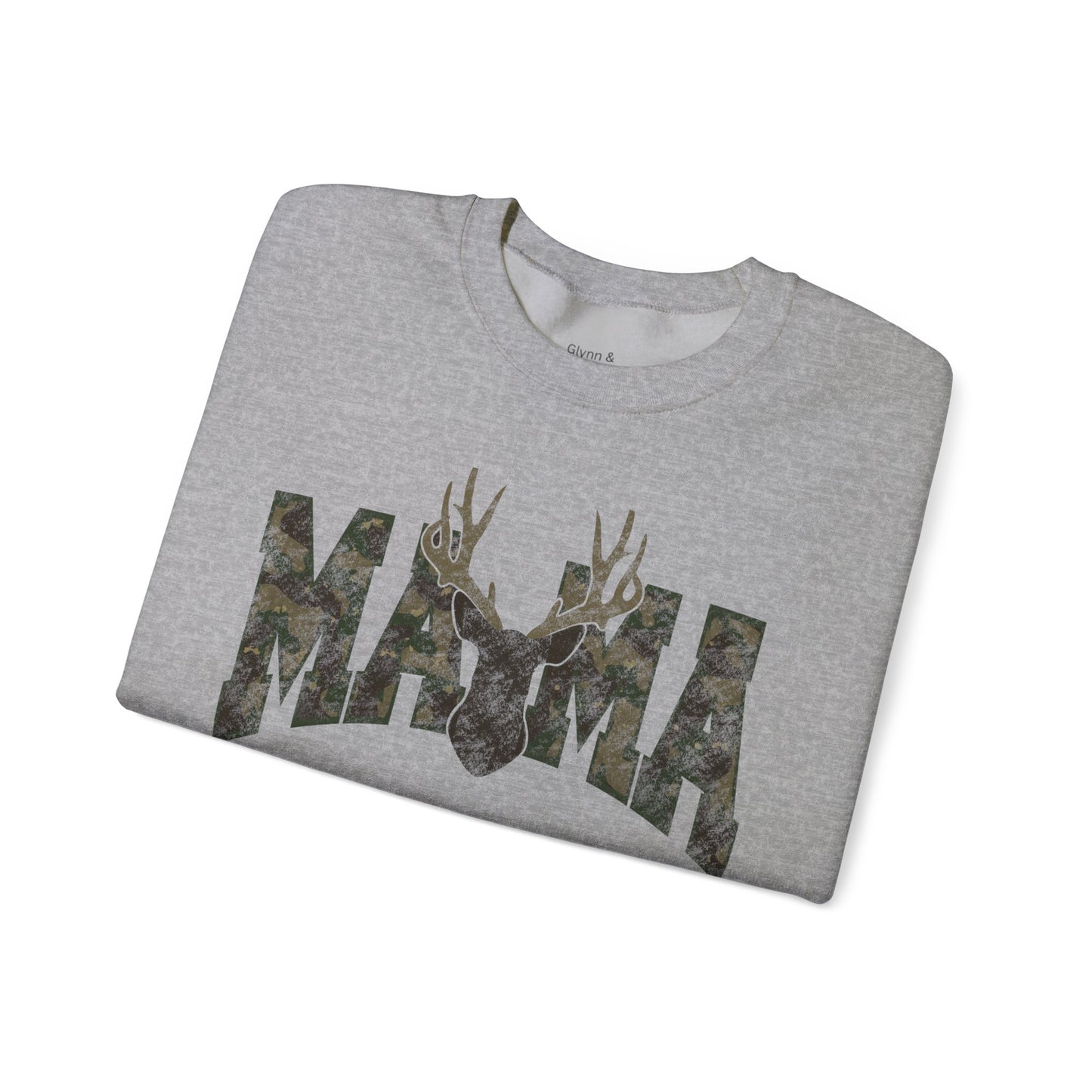 Mama camo deer Unisex Heavy Blend™ Crewneck Sweatshirt