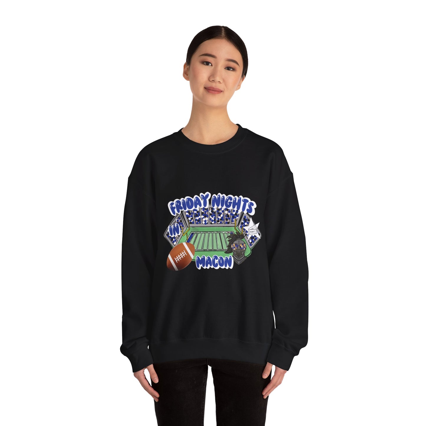 Macon Friday Nights Sweatshirt | Unisex Crewneck | Football Fan Gift | Cozy Casual Wear | Game Day Apparel | Fall Sports Fashion