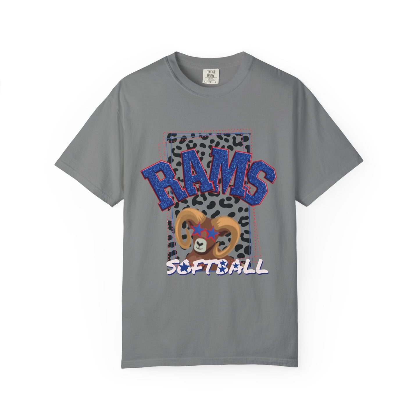 Unisex Softball Graphic T-Shirt - RAMS Design, Beach Outfits, Sports Fans, Team Events, Gifts for Athletes