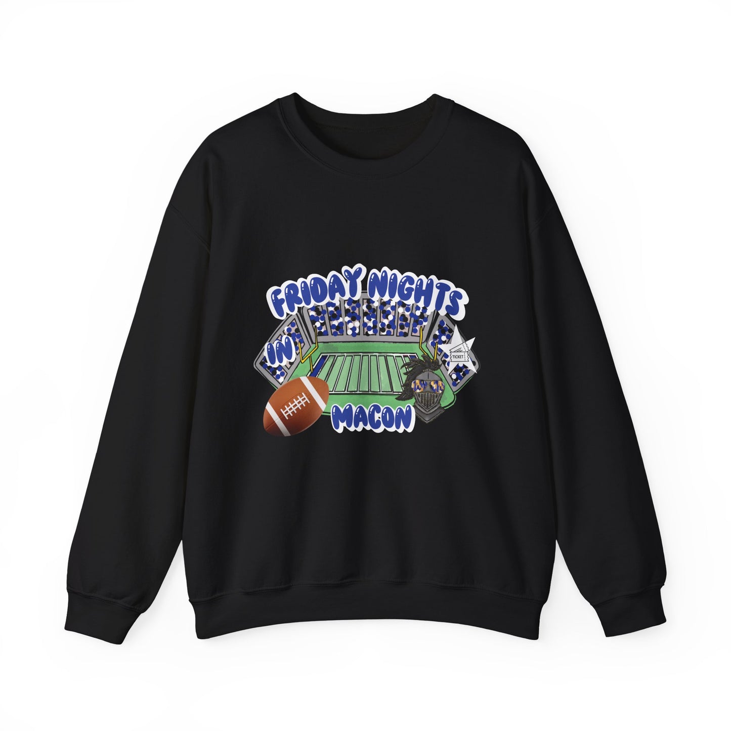 Macon Friday Nights Sweatshirt | Unisex Crewneck | Football Fan Gift | Cozy Casual Wear | Game Day Apparel | Fall Sports Fashion