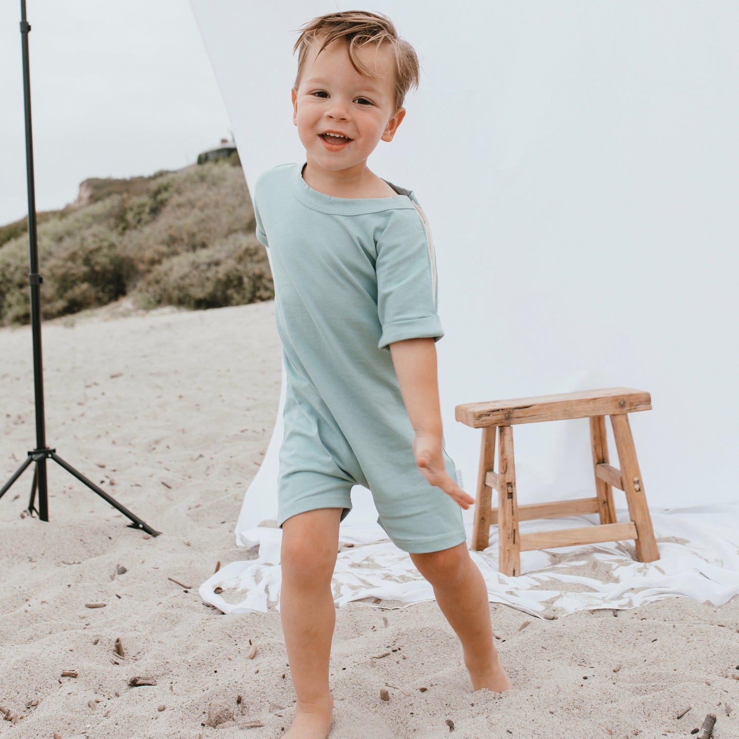 Play Romper - Pacific Blue