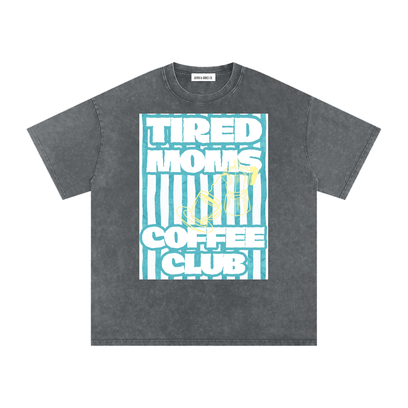 Snow Washed Oversized Cotton T-Shirt