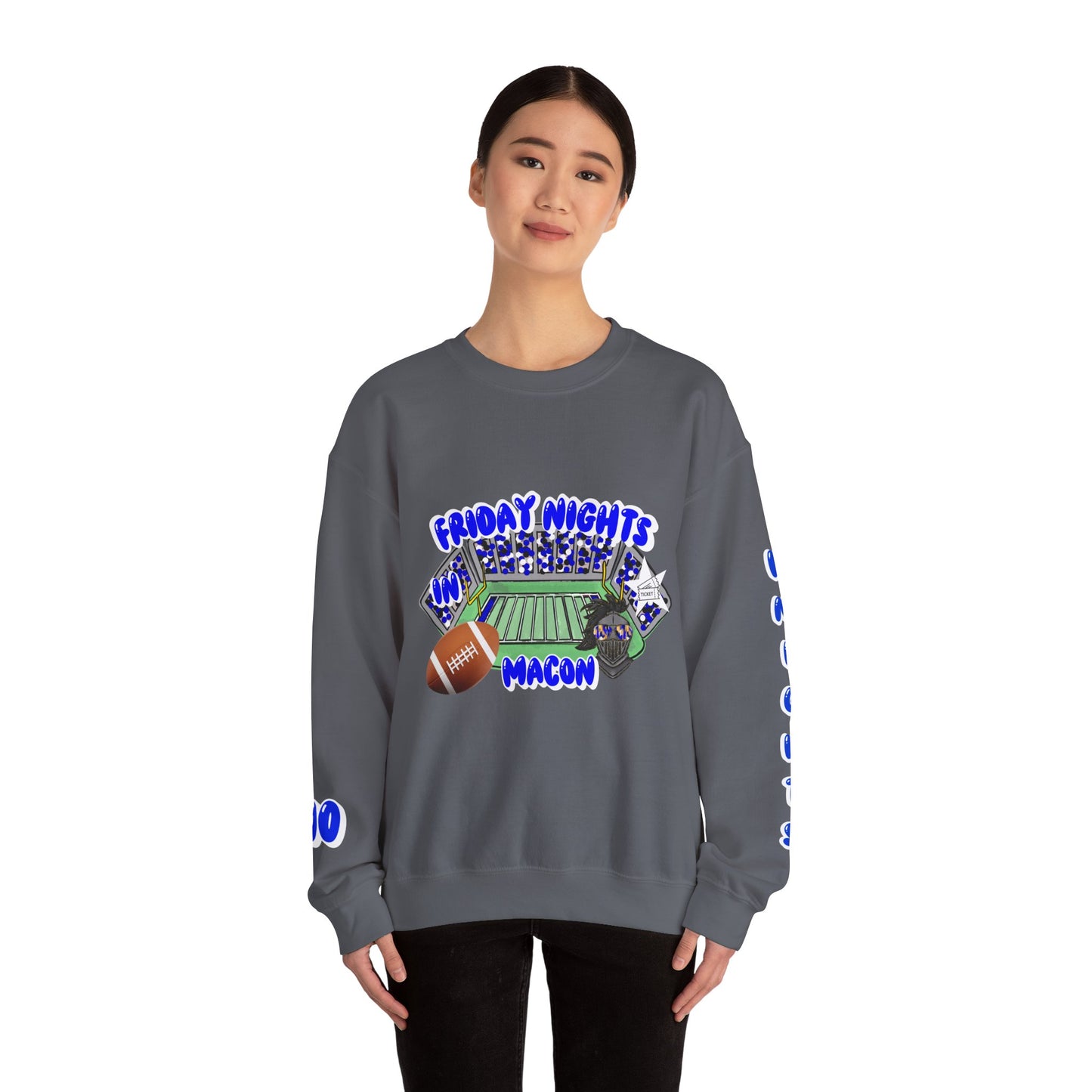 Friday Nights Crewneck Sweatshirt, Unisex Football Team Apparel, Cozy Game Day Sweatshirt, Perfect Gift for Sports Fans, Casual Weekend Wear