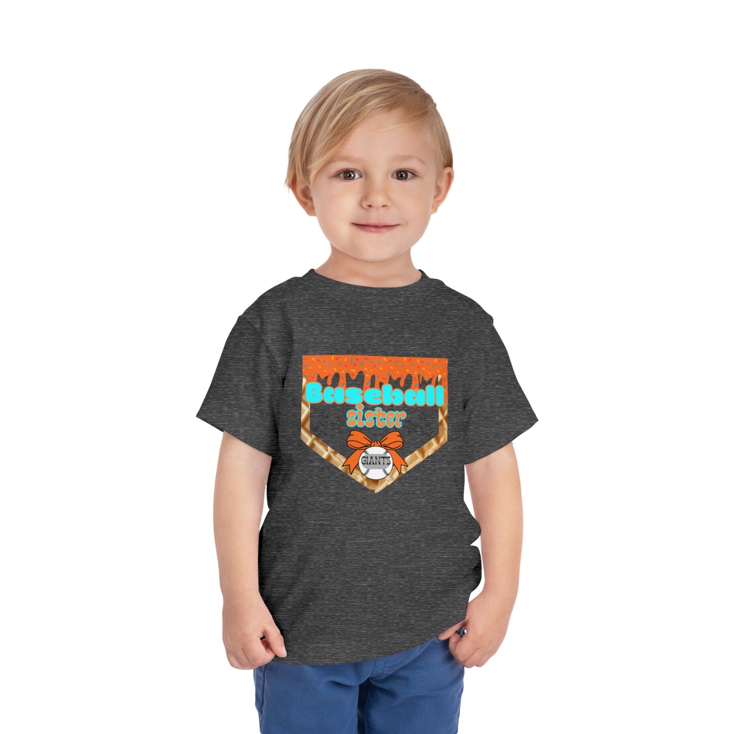 Baseball Sister Toddler Tee, Cute Gift for Young Sports Fans, Summer Playwear, Birthday Party Tee, Baseball Themed Outfit, Youth Clothing