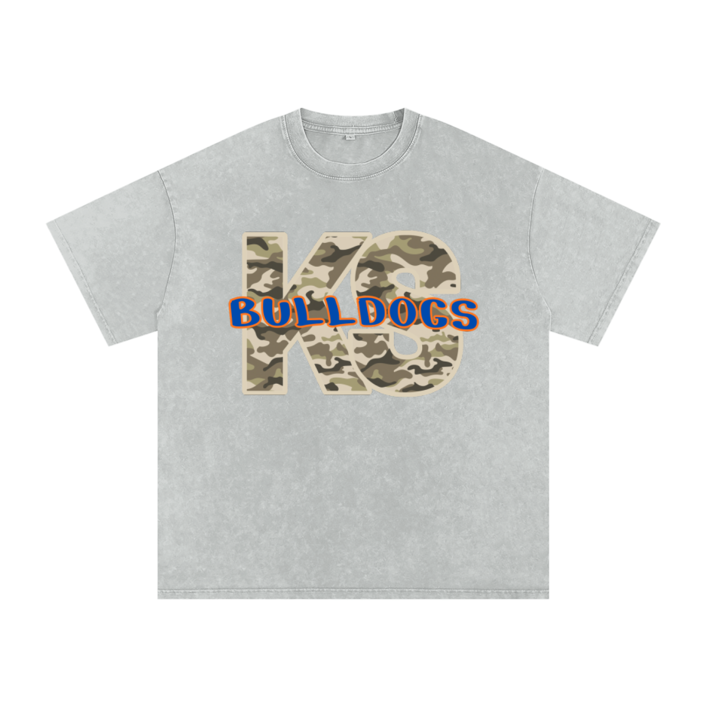 Team camo shirt Snow Washed Oversized Cotton T-Shirt