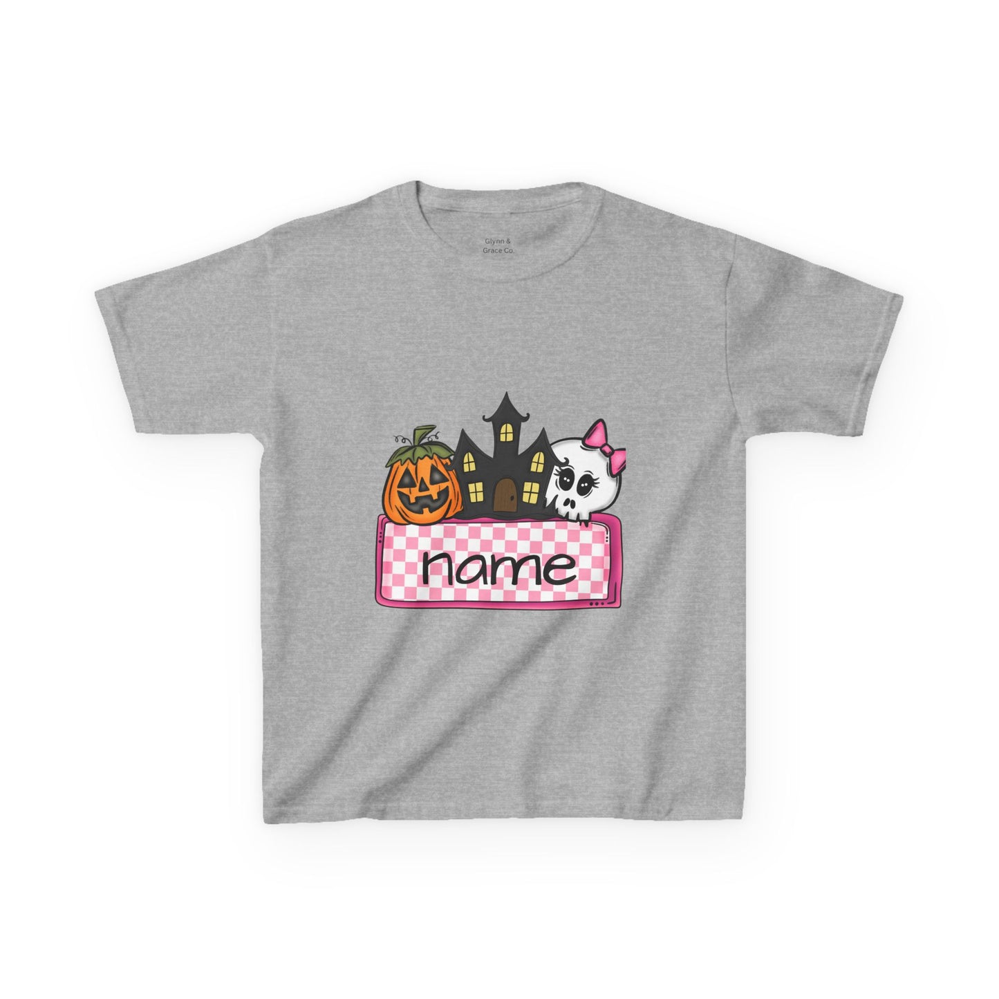 Halloween Personalized Kids Tee, Spooky Kids T-Shirt, Custom Name Tee, Cute Halloween Shirt, Fun Trick or Treat Top