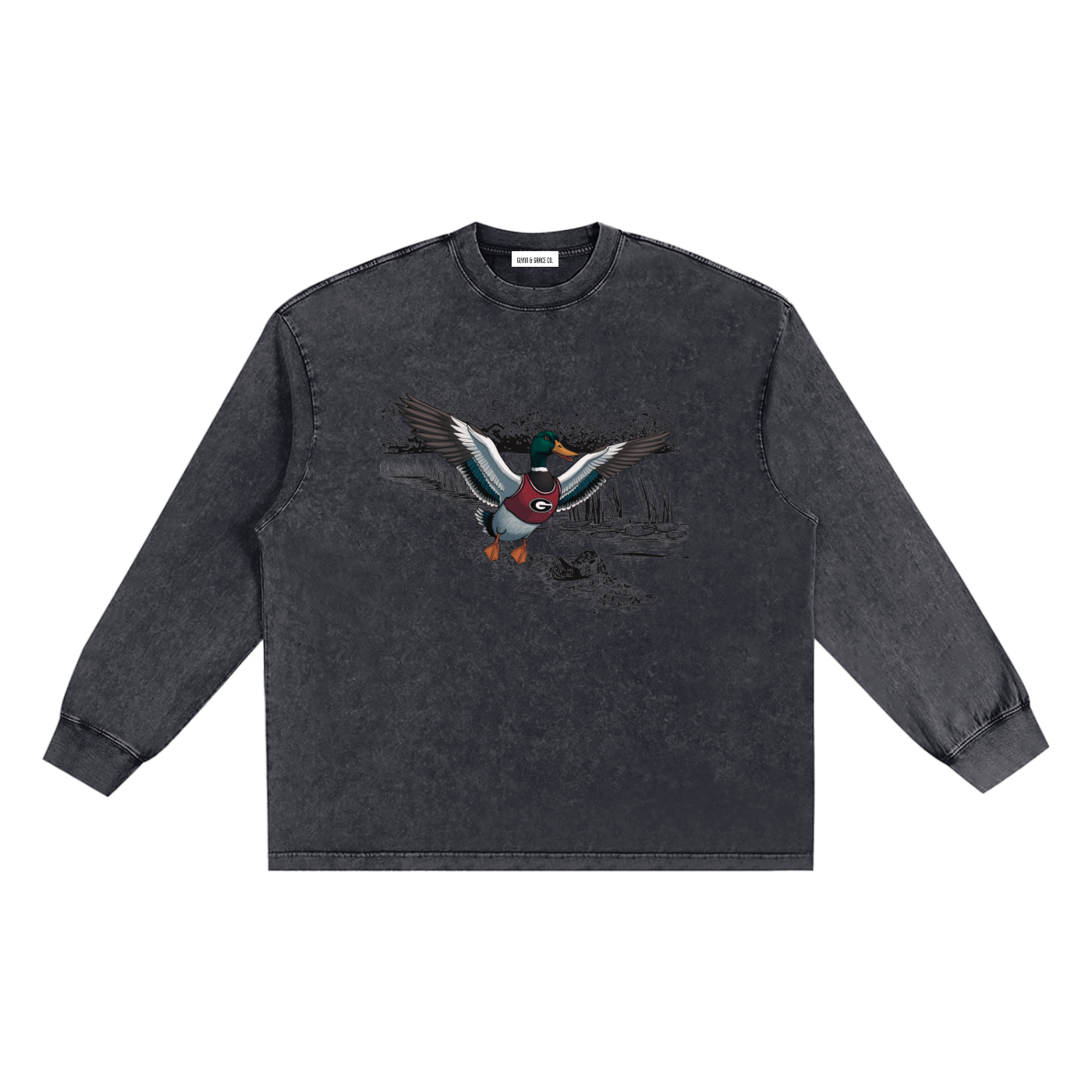 Snow Washed Frayed Edge T-Shirt