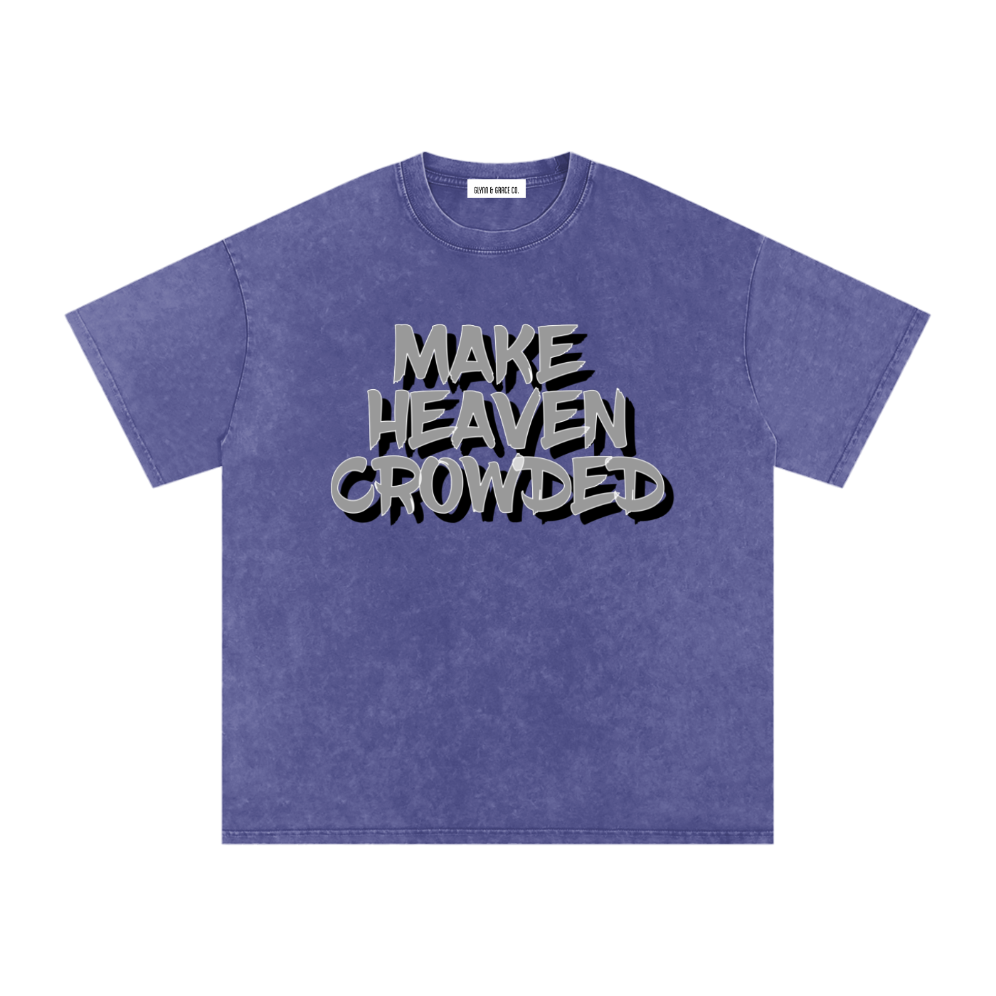 Snow Washed Oversized Cotton T-Shirt