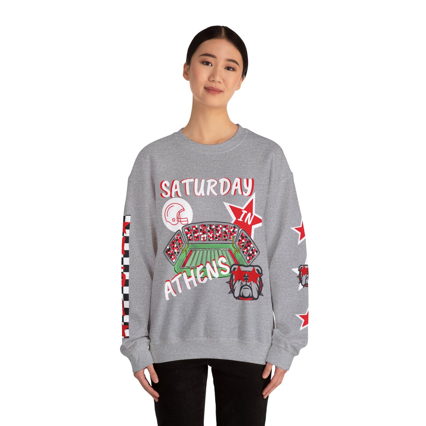 Athens Game Day Sweatshirt - Perfect for Fans, College Spirit Wear, Comfortable Streetwear, Tailgating, Gift for Sports Lovers