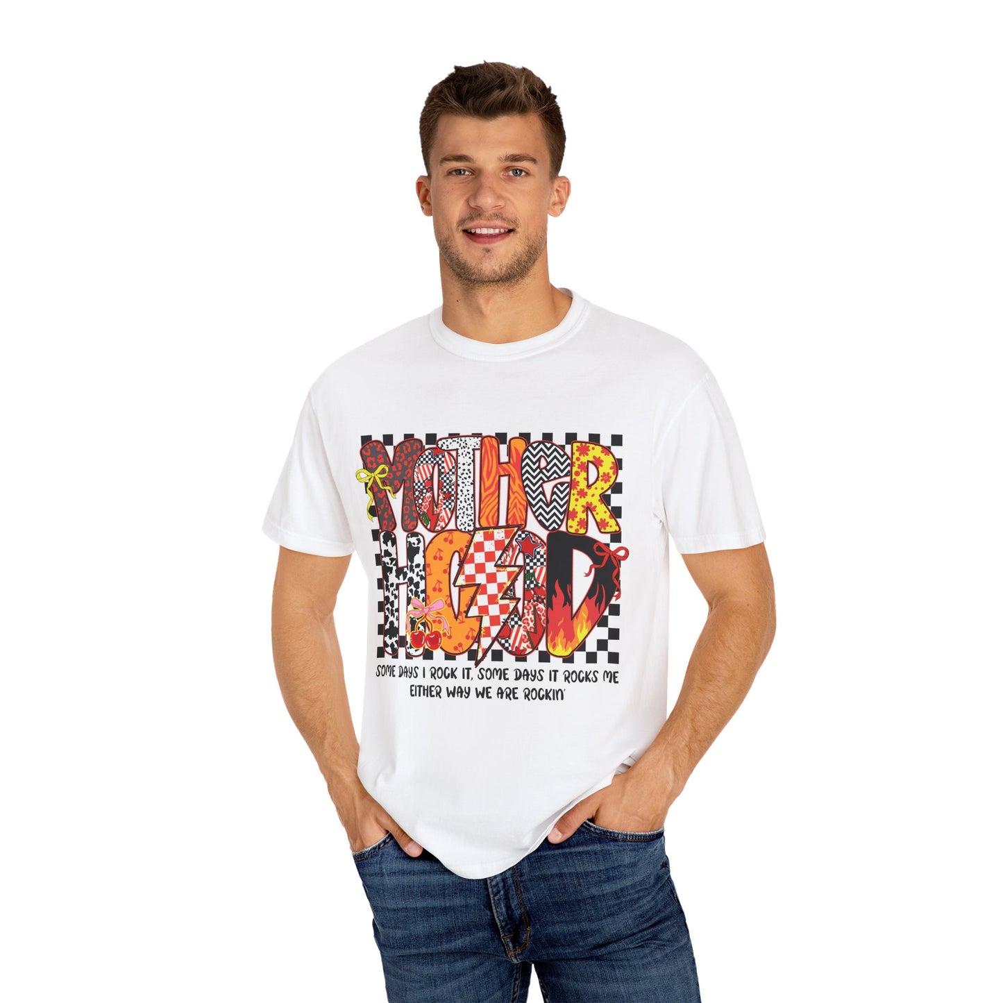 Vibrant Graphic Tee, Motherhood T-Shirt, Gift for New Moms, Casual Style, Unique Baby Shower Gift, Everyday Wear