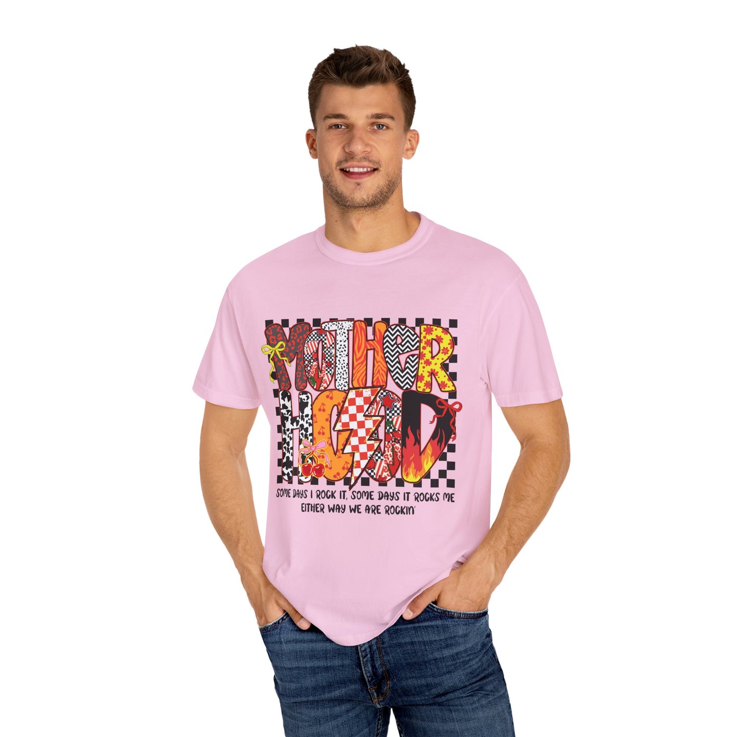 Vibrant Graphic Tee, Motherhood T-Shirt, Gift for New Moms, Casual Style, Unique Baby Shower Gift, Everyday Wear