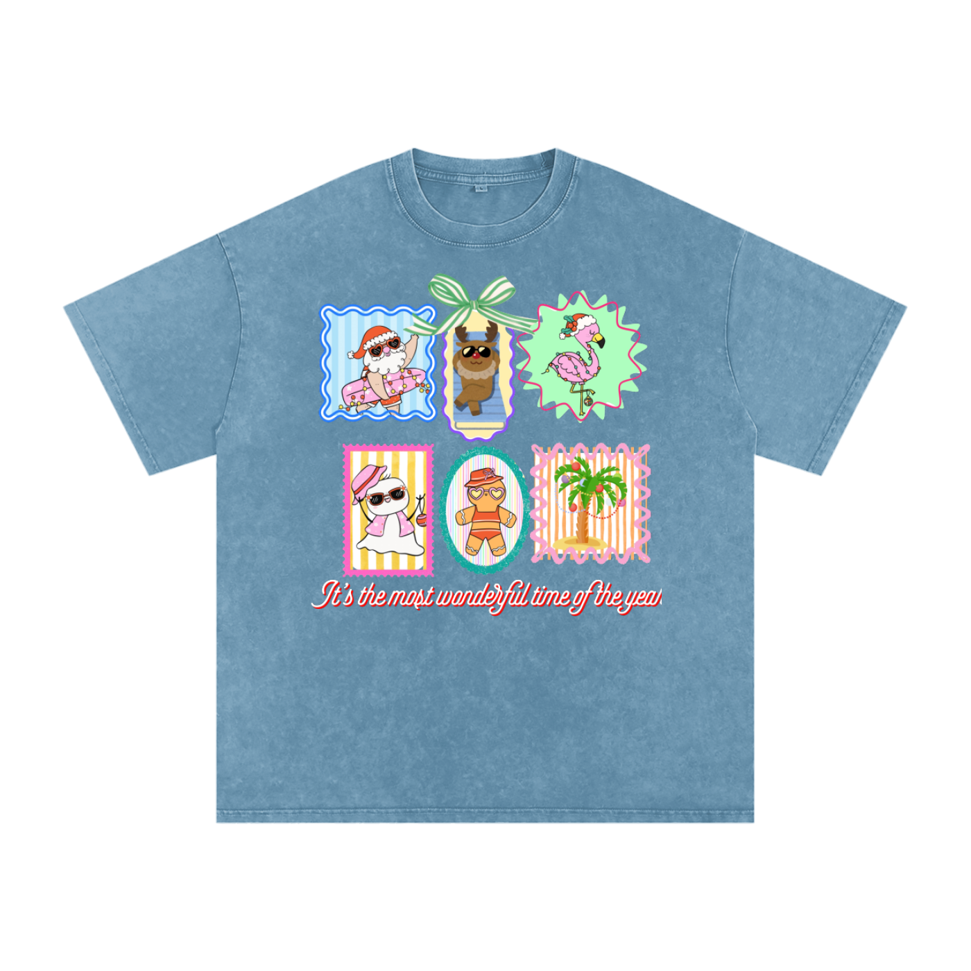 Snow Washed Oversized Cotton T-Shirt