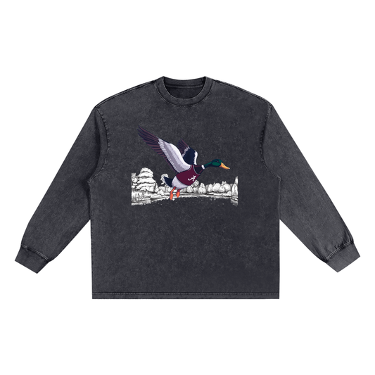 Snow Washed Frayed Edge T-Shirt