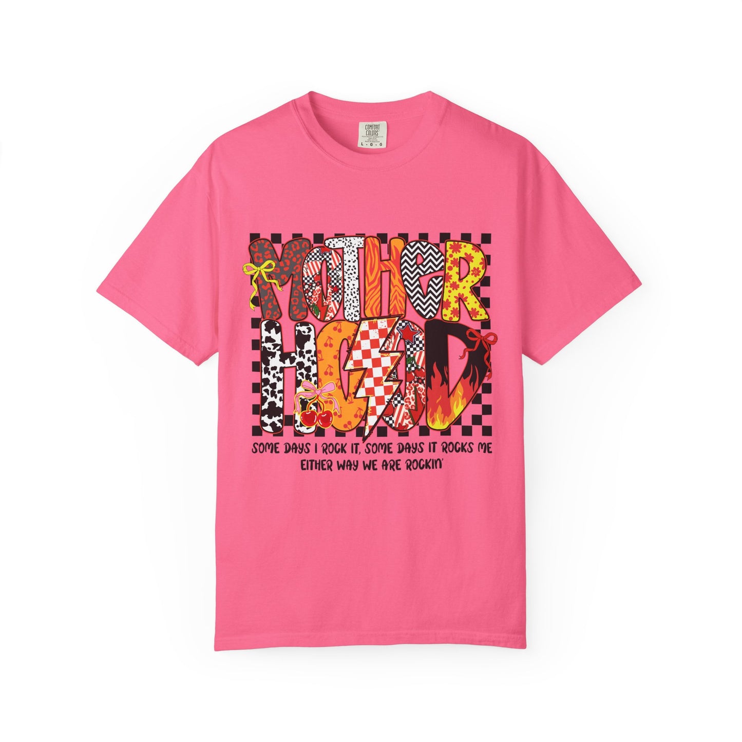 Vibrant Graphic Tee, Motherhood T-Shirt, Gift for New Moms, Casual Style, Unique Baby Shower Gift, Everyday Wear