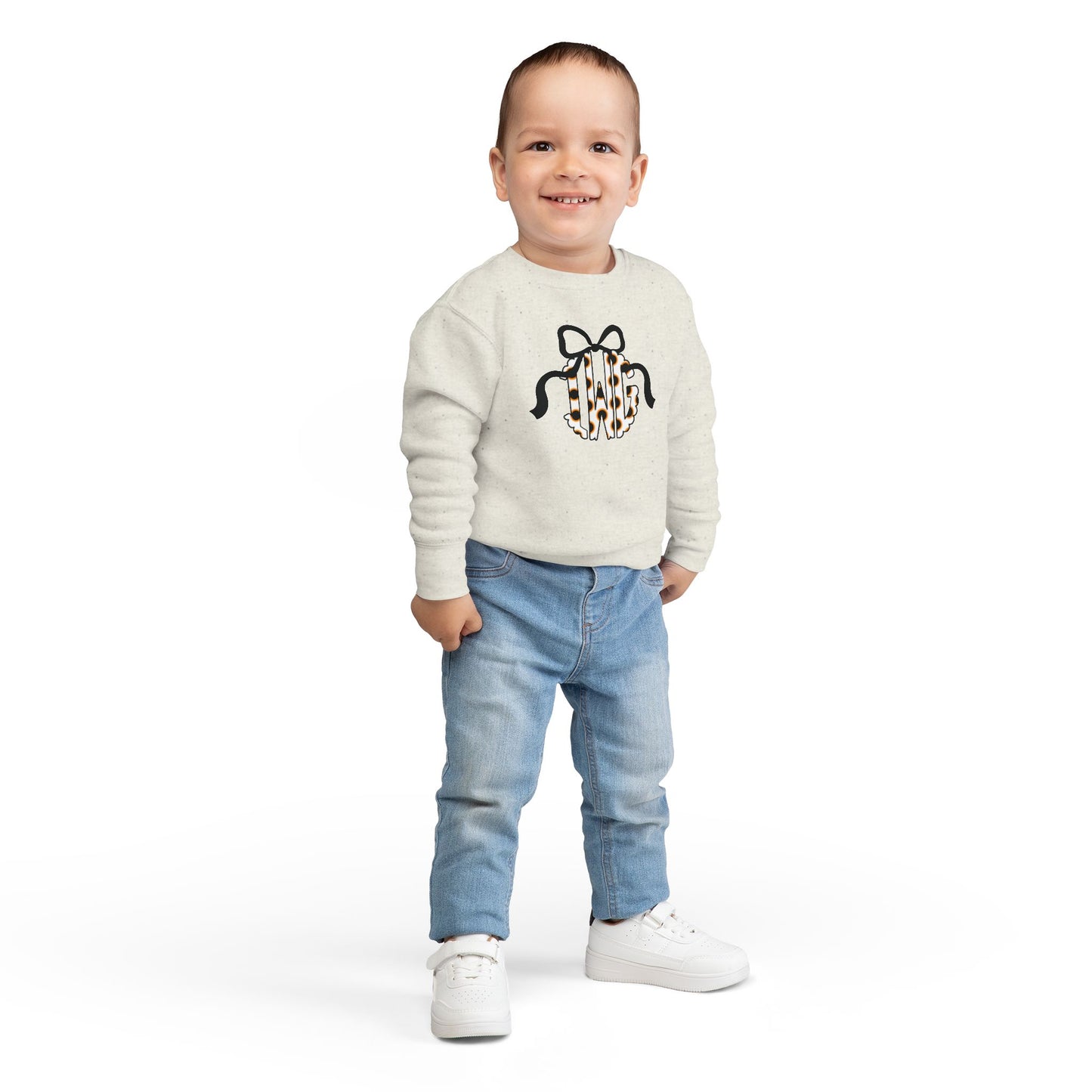 Toddler Sweatshirt with Bow Design, Cozy Kids Pullover, Cute Baby Sweater, Gifts for Toddlers, Birthday Outfit