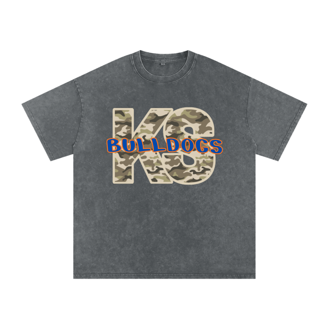 Team camo shirt Snow Washed Oversized Cotton T-Shirt
