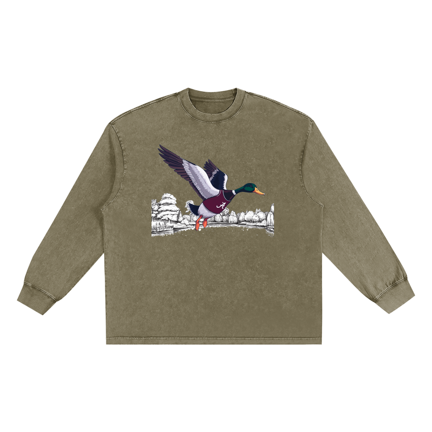 Snow Washed Frayed Edge T-Shirt