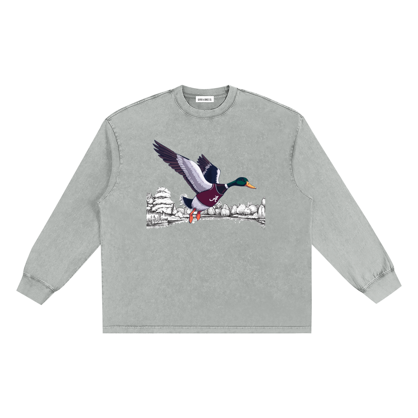 Snow Washed Frayed Edge T-Shirt