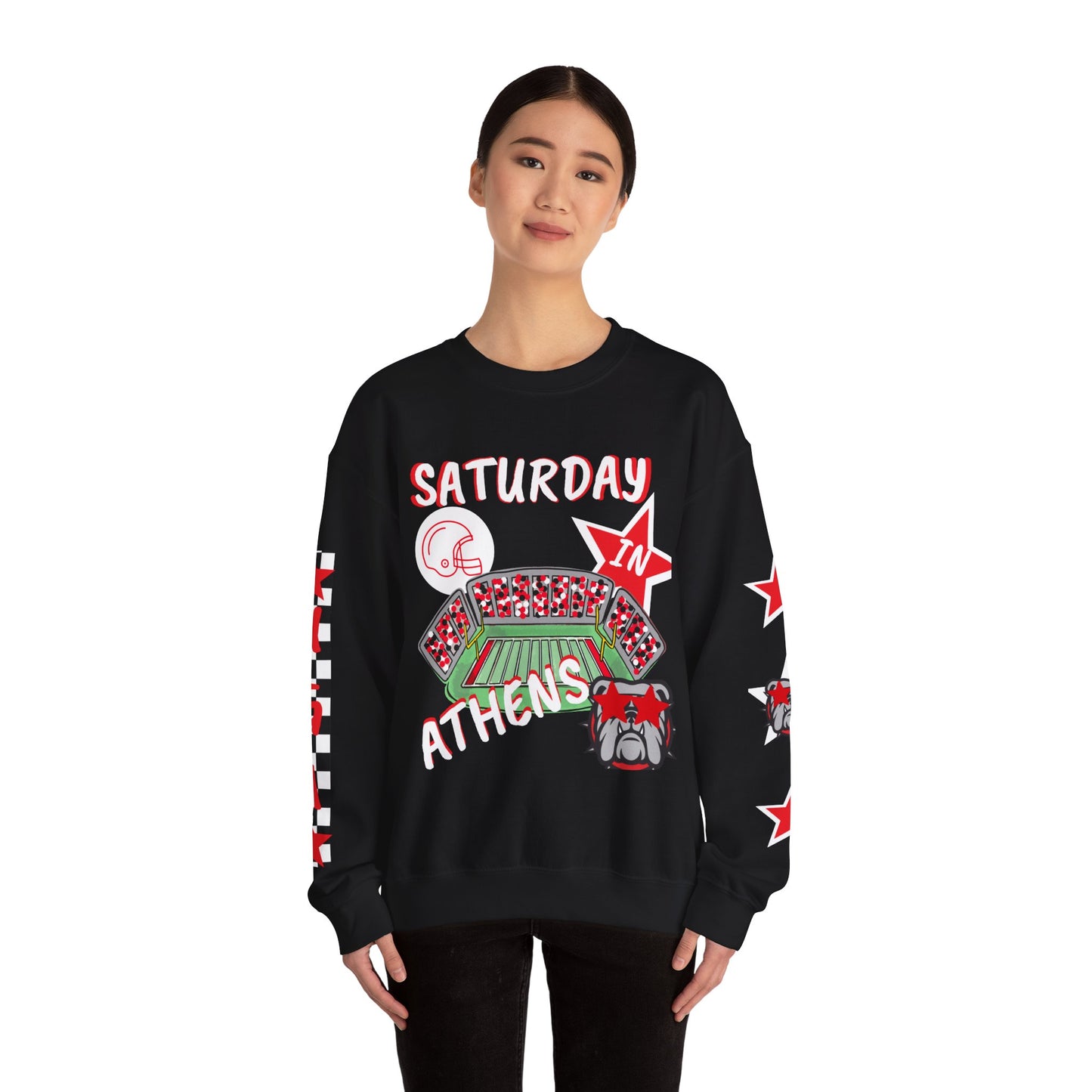 Athens Game Day Sweatshirt - Perfect for Fans, College Spirit Wear, Comfortable Streetwear, Tailgating, Gift for Sports Lovers