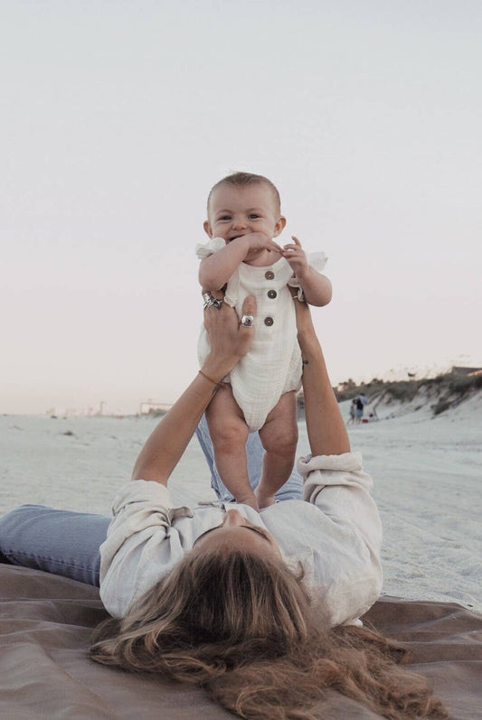 Babe Basics - White Baby Romper
