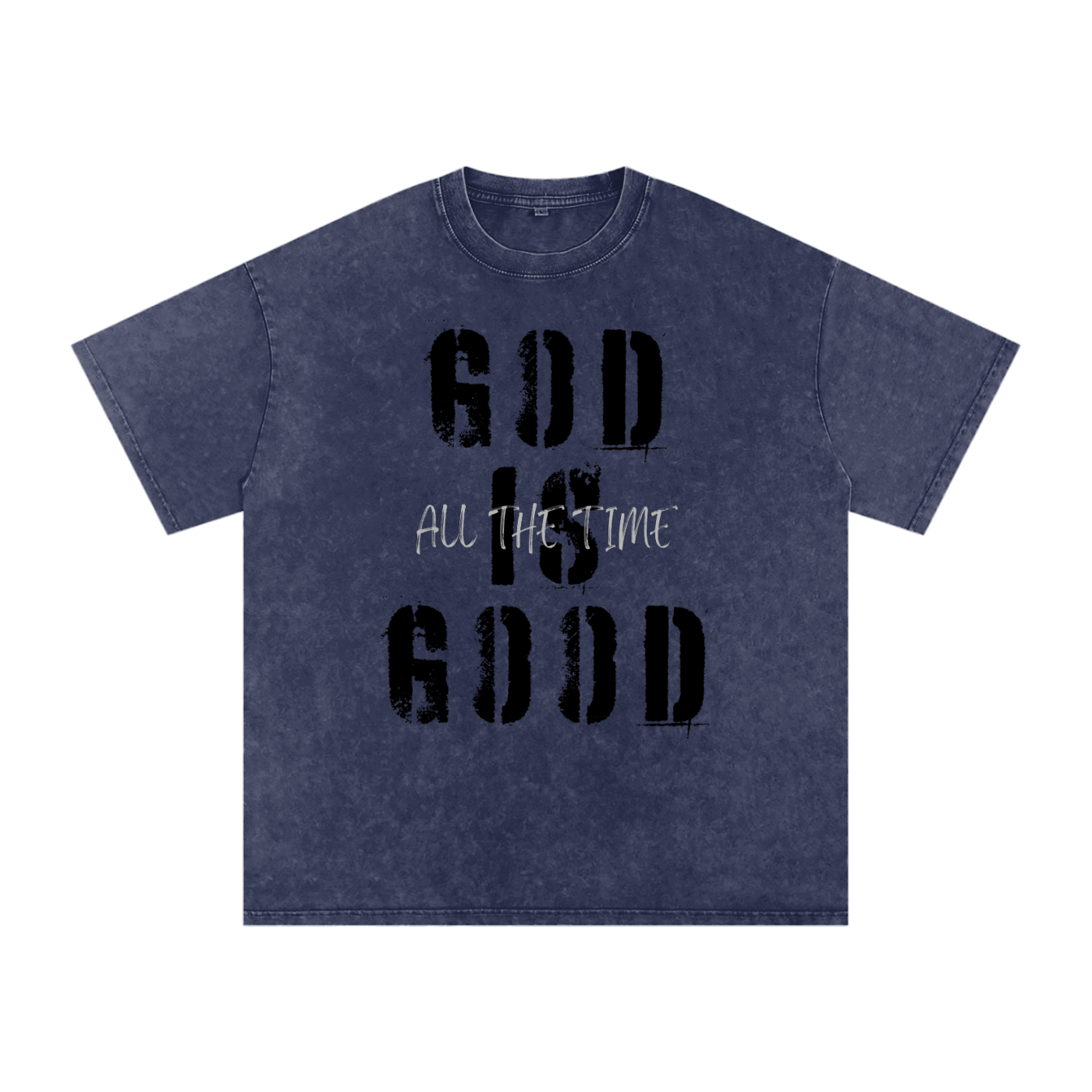 Snow Washed Oversized Cotton T-Shirt