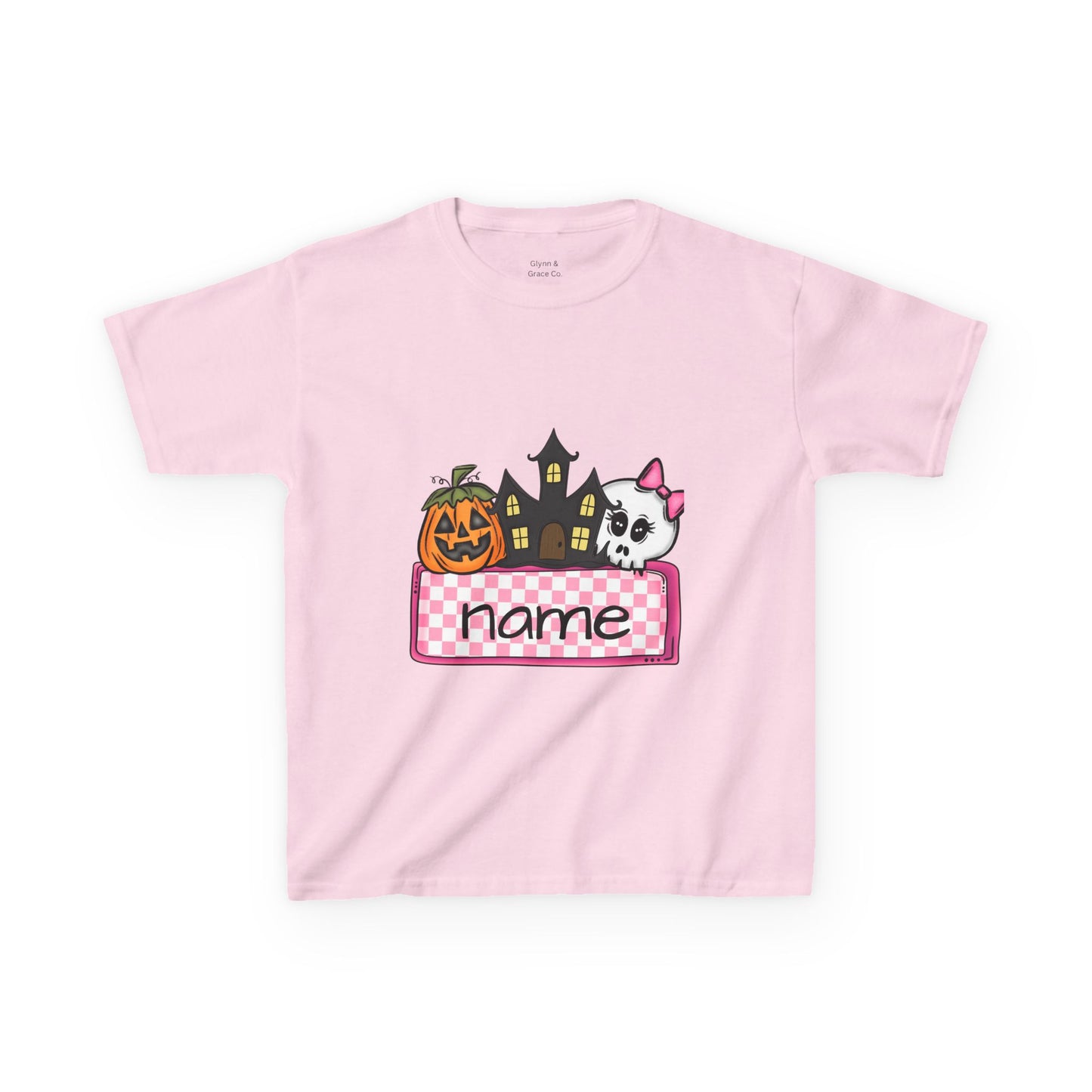 Halloween Personalized Kids Tee, Spooky Kids T-Shirt, Custom Name Tee, Cute Halloween Shirt, Fun Trick or Treat Top