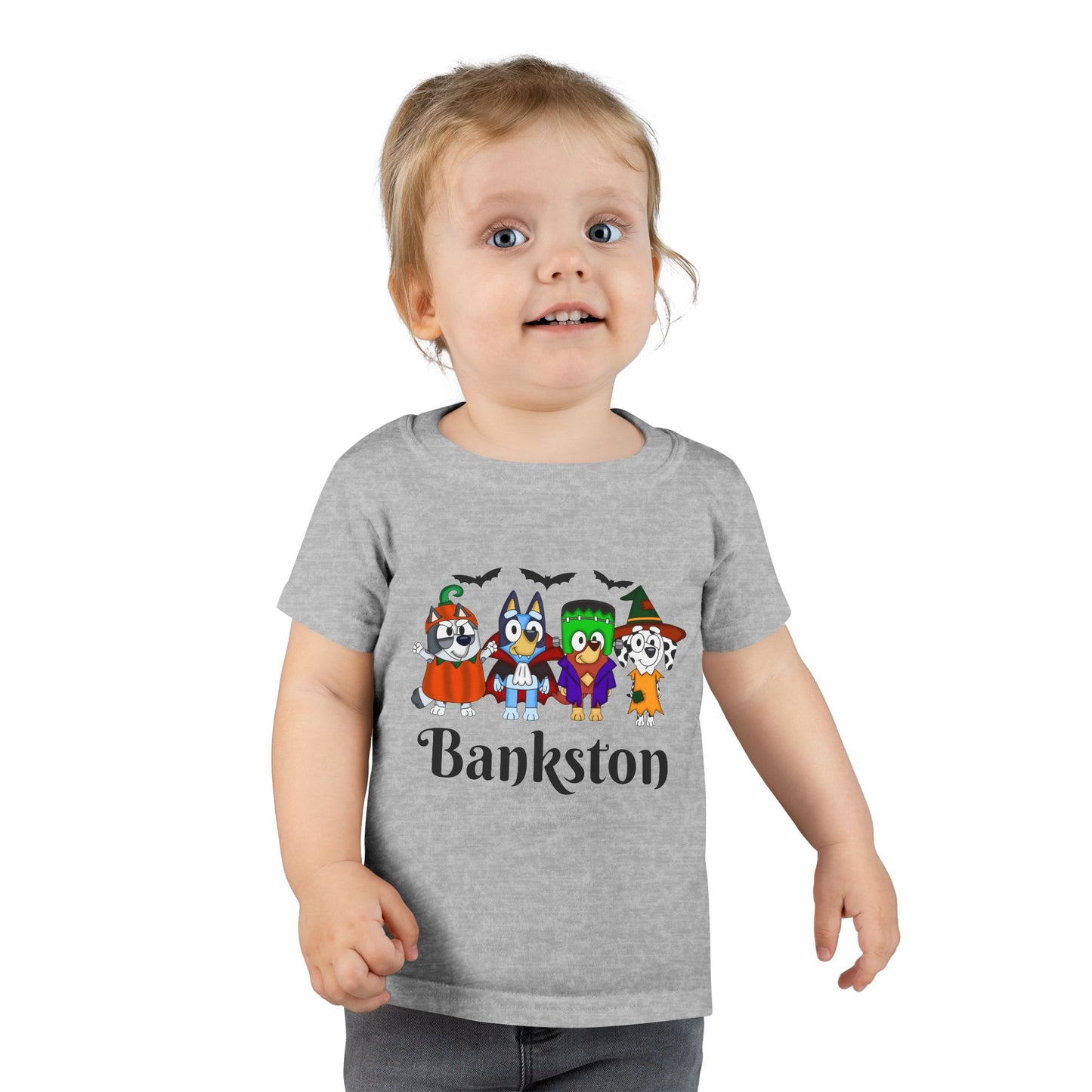 Whimsical Halloween Toddler T-Shirt | Cute Trick or Treat Shirt, Bankston Name Tee, Kids Costume Top, Spooky Fun Apparel, Unique Gift Idea