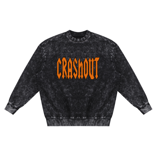 Snow Washed Hand-Frayed Sweatshirt