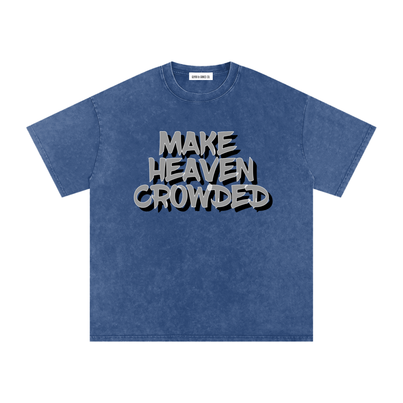 Snow Washed Oversized Cotton T-Shirt