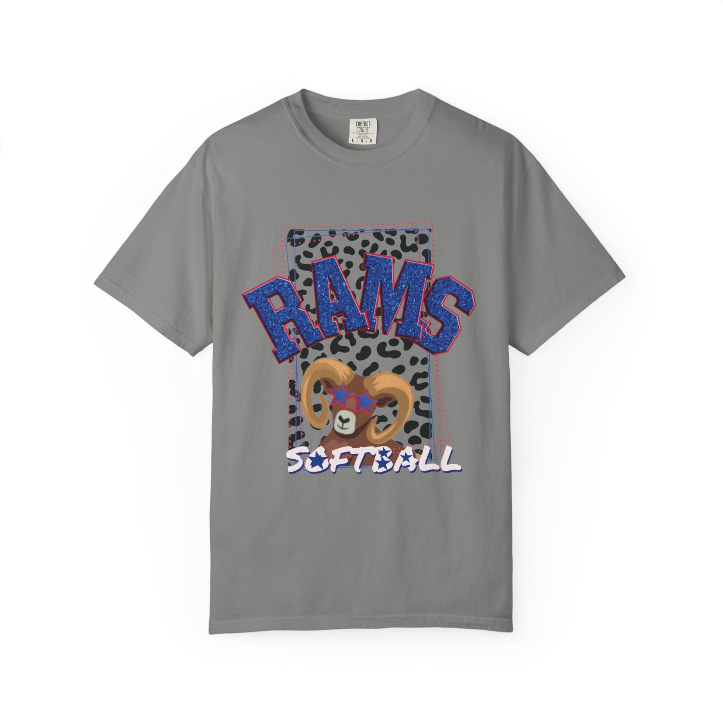 Unisex Softball Graphic T-Shirt - RAMS Design, Beach Outfits, Sports Fans, Team Events, Gifts for Athletes