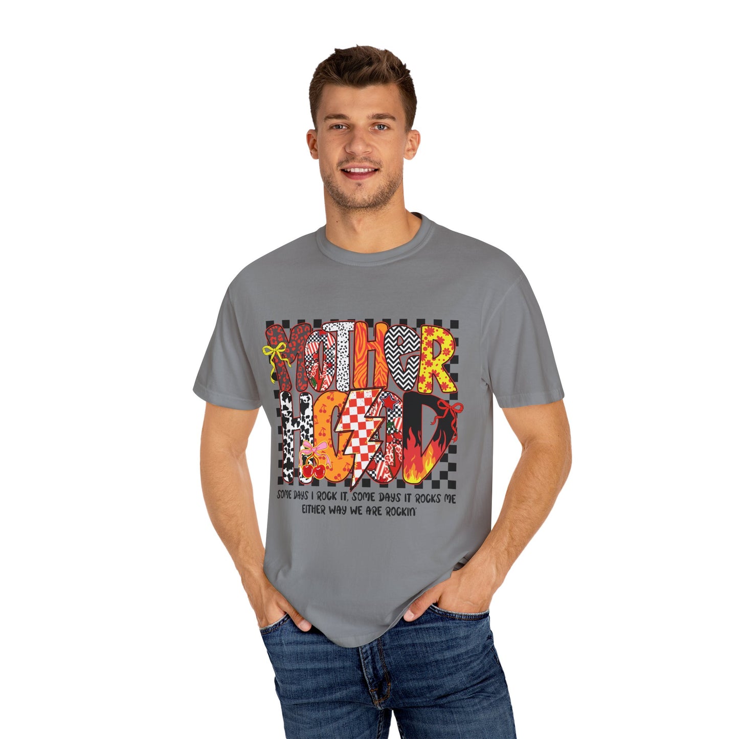 Vibrant Graphic Tee, Motherhood T-Shirt, Gift for New Moms, Casual Style, Unique Baby Shower Gift, Everyday Wear