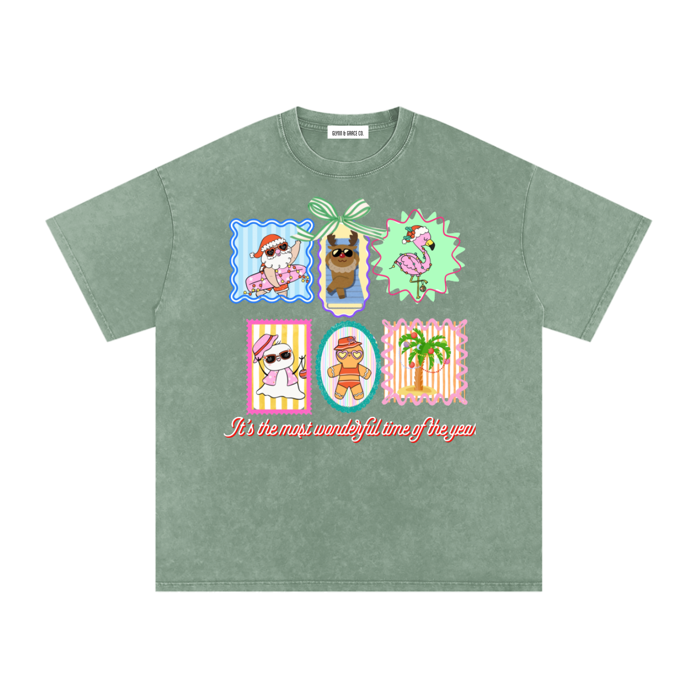 Snow Washed Oversized Cotton T-Shirt