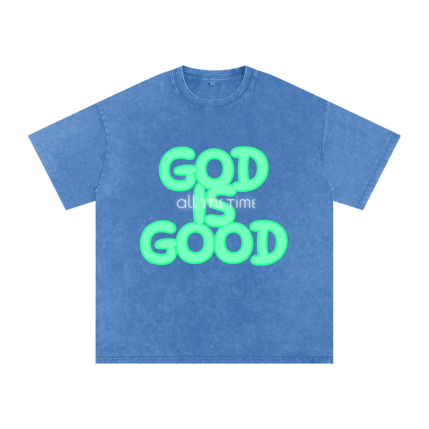 Snow Washed Oversized Cotton T-Shirt