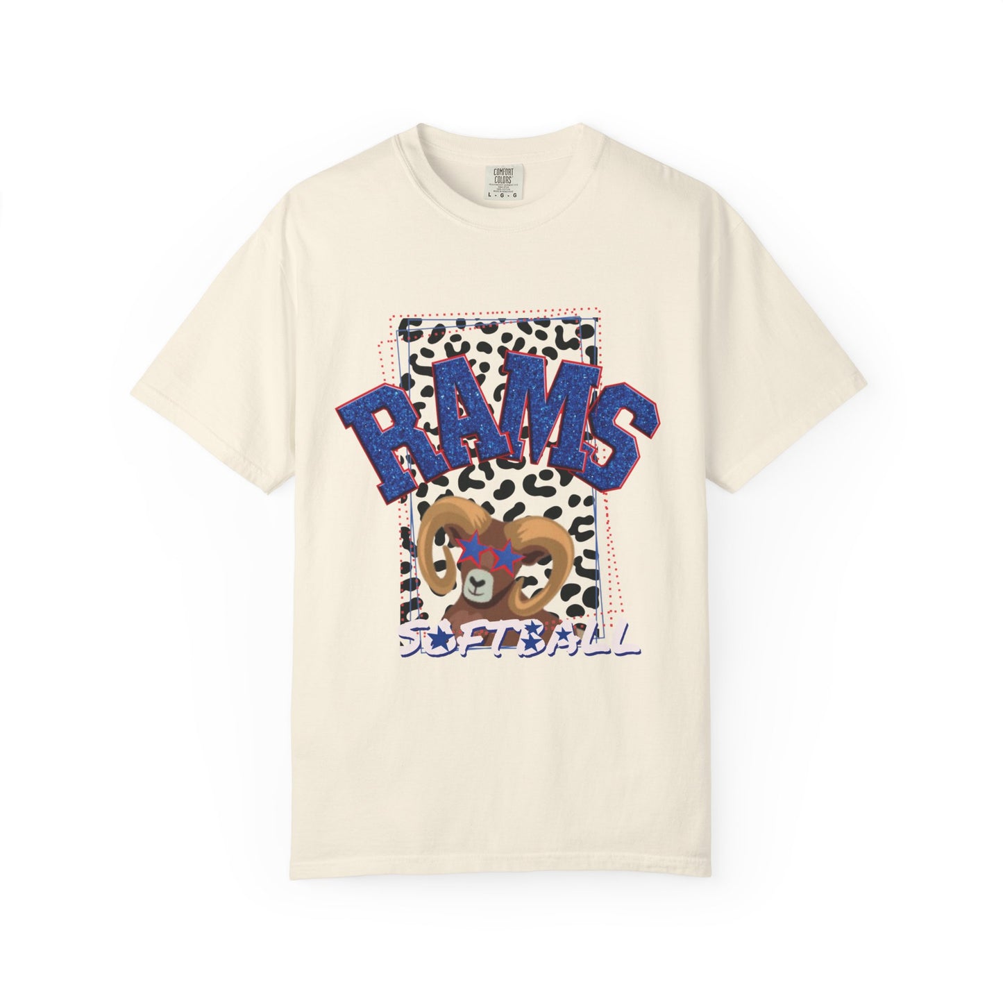 Unisex Softball Graphic T-Shirt - RAMS Design, Beach Outfits, Sports Fans, Team Events, Gifts for Athletes