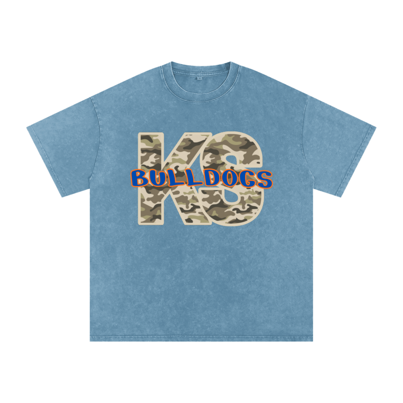 Team camo shirt Snow Washed Oversized Cotton T-Shirt