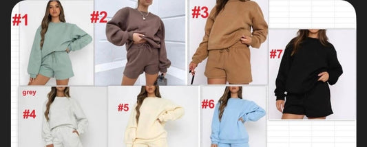 Set long sleeve shorts