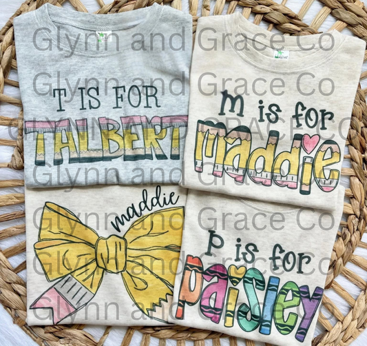 Back to school tshirts