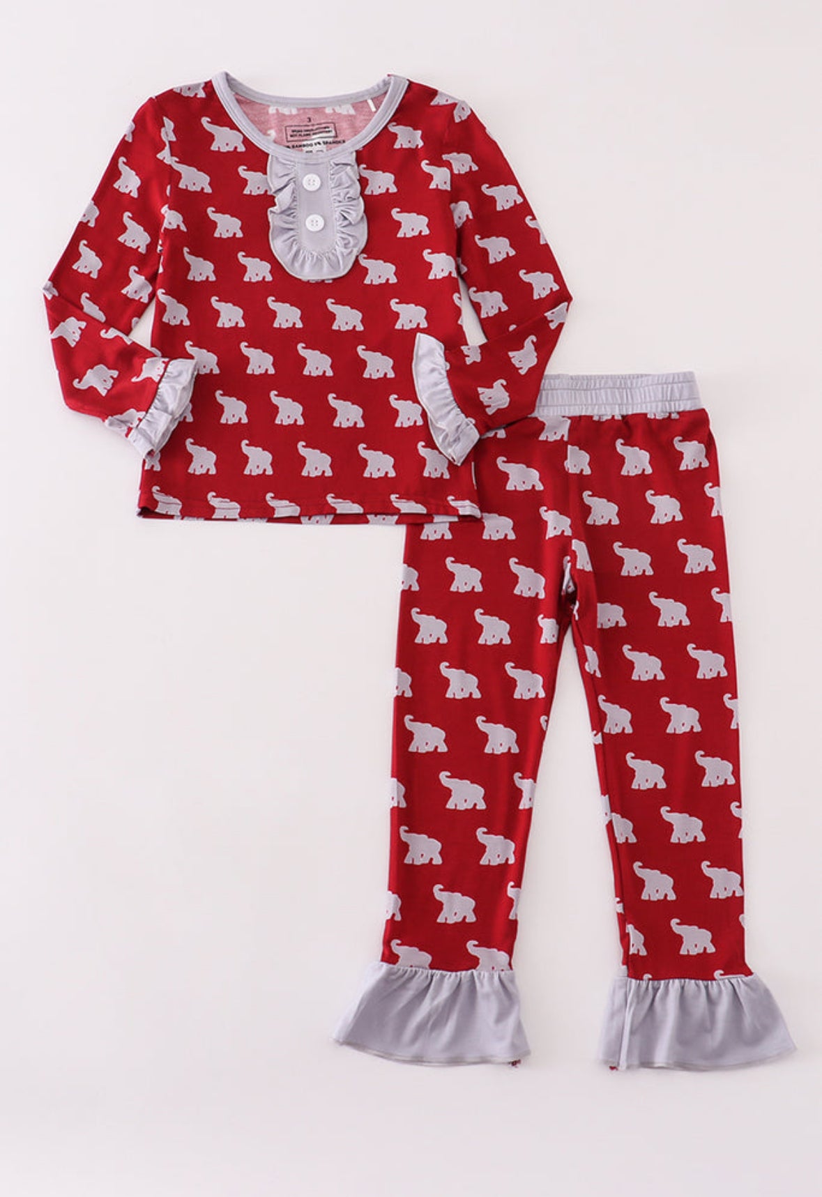print pajamas pants set